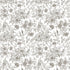 Fabric Dear Stella Designs White Graceful Blossoms Fall in Love 108" Wide Back by the Quarter Yard XSTELLA-DCJ3466