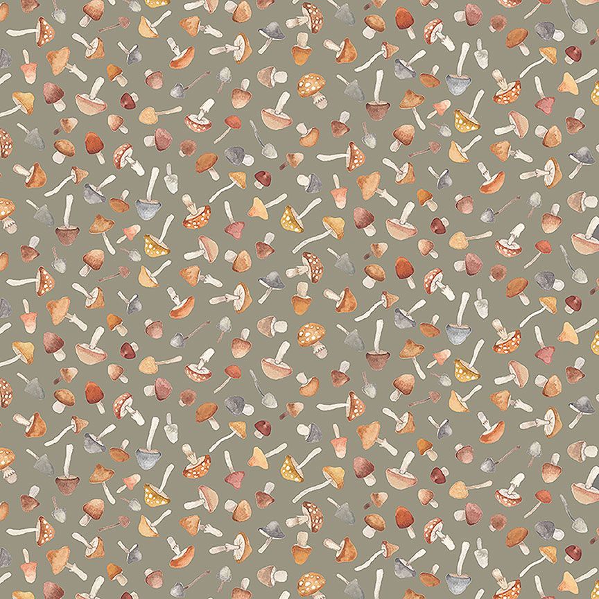 Fabric Dear Stella Hedge Fungi Count on Me by the Quarter Yard DNS3314-HEDGE