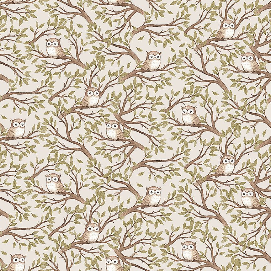 Fabric Dear Stella Taupe Hooters Count on Me by the Quarter Yard DNS3321-TAUPE