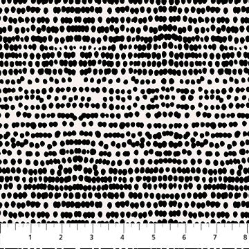 Fabric FIGO Black Dots Ink and Earth by the Quarter Yard 91226-99