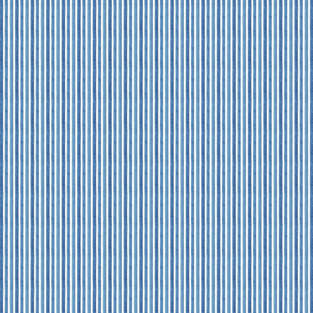 Fabric FIGO Blue Stripes Mini Metropolis by the Quarter Yard 91192-42