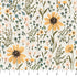 Fabric FIGO Cream Field Floral Humblebee by the Quarter Yard RC91120-11