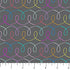 Fabric FIGO Gray Multi Ribbons Dewfall by the Quarter Yard 92094-95
