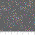 Fabric FIGO Gray Multi Sprinkles Dewfall by the Quarter Yard 92093-95
