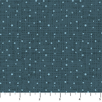 Fabric FIGO Navy Dots Cozy Cubs by the Quarter Yard 91107-45