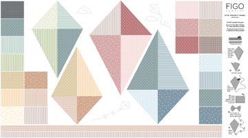 Fabric FIGO Nest Kite Panel 92104-10