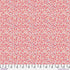 Floral pattern fabric swatch with a ruler at the bottom
