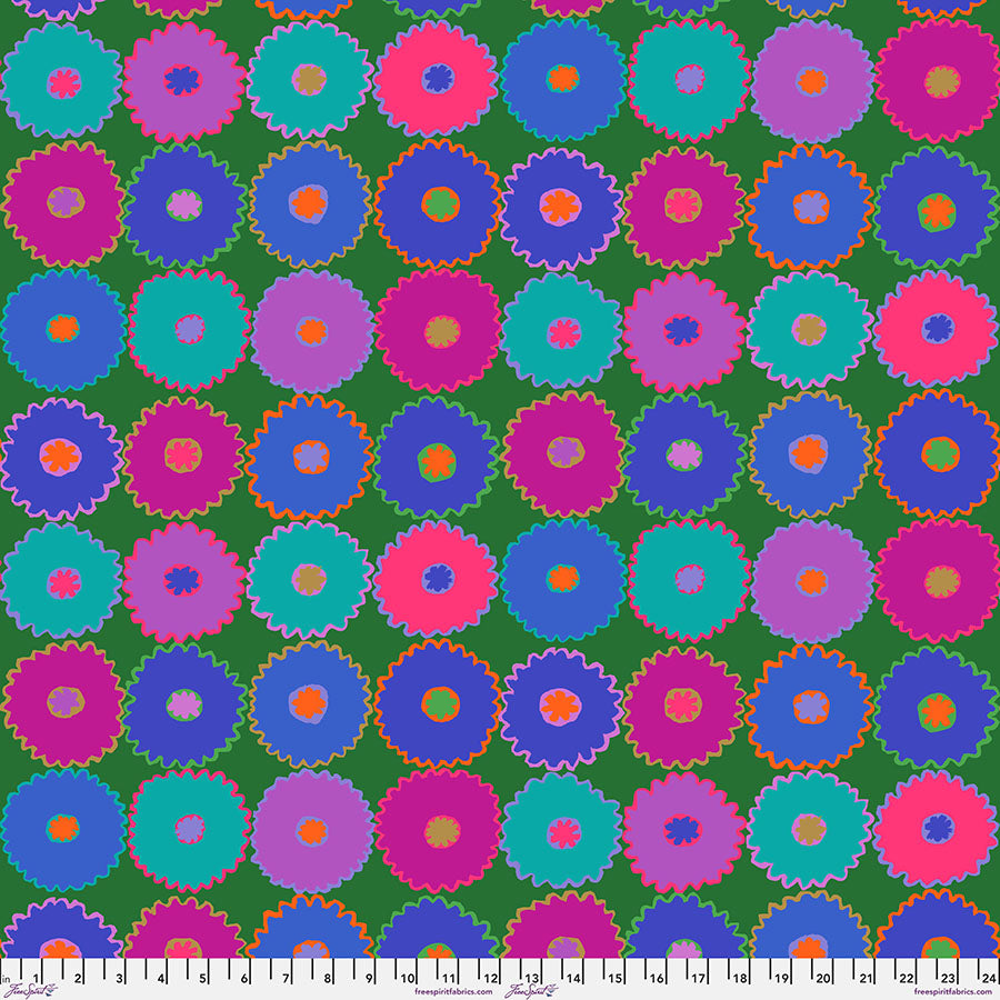 Fabric FreeSpirit Blue Pinking Kaffe Fassett Collective February 2026 by the Quarter Yard PWGP213.BLUE