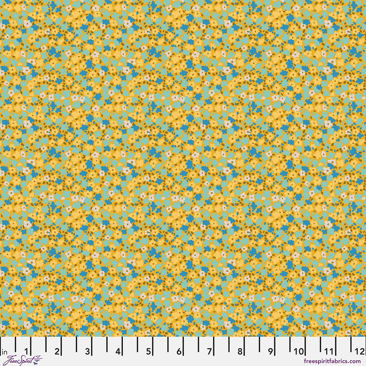 Fabric FreeSpirit Chamomile Ditsy Petite Prints by the Quarter Yard PWAE001.CHAMOMILE