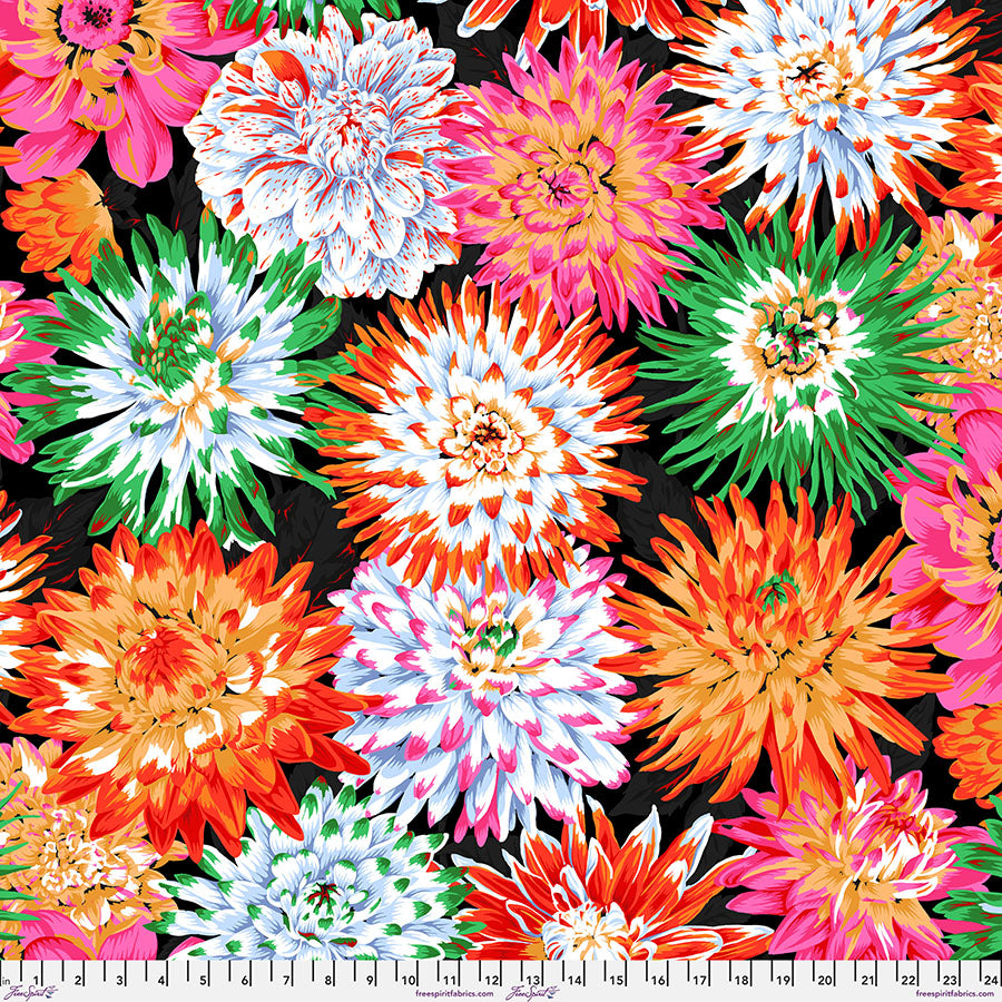 Fabric FreeSpirit Contrast Cactus Dahlia Kaffe Fassett Collective February 2026 by the Quarter Yard PWPJ054.CONTRAST