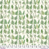 Pattern of green ferns on a white background