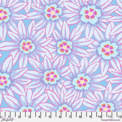 Fabric FreeSpirit Kaffe Fassett Blue Potentilla Kaffe: From the Archives by the Quarter Yard PWGP064.BLUE