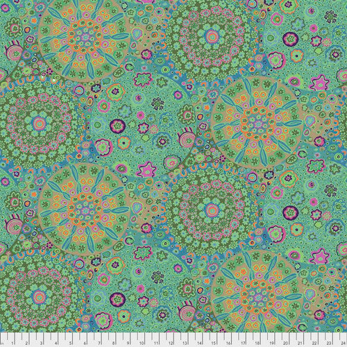 Fabric FreeSpirit Kaffe Fassett Jade Millefiore by the Quarter Yard PWGP092.JADEX