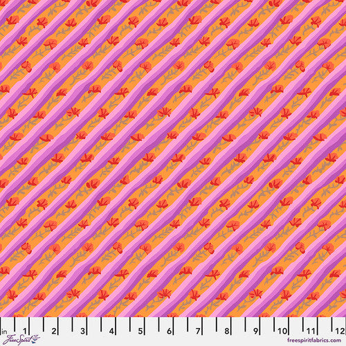 Fabric FreeSpirit Kaffe Fassett Lavender Diagonal Poppy Kaffe: From the Archives by the Quarter Yard PWGP024.LAVENDER