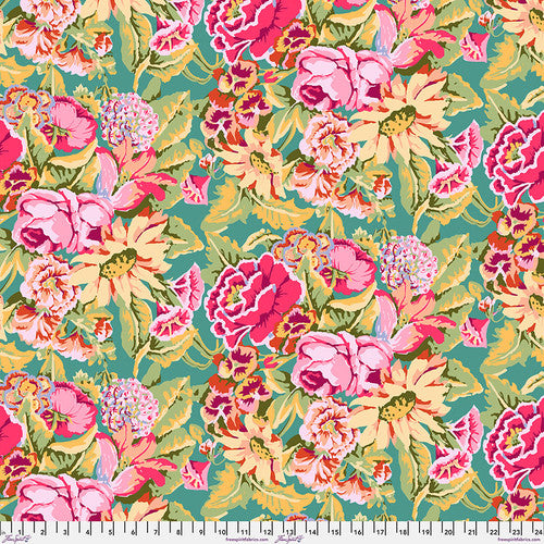 Fabric FreeSpirit Kaffe Fassett Pink Floral Dance Kaffe: From the Archives by the Quarter Yard PWGP012.PINK
