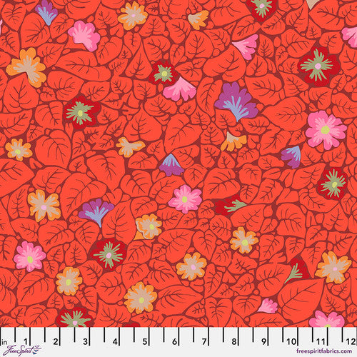 Fabric FreeSpirit Kaffe Fassett Red Leaves Kaffe: From the Archives by the Quarter Yard PWGP030.RED
