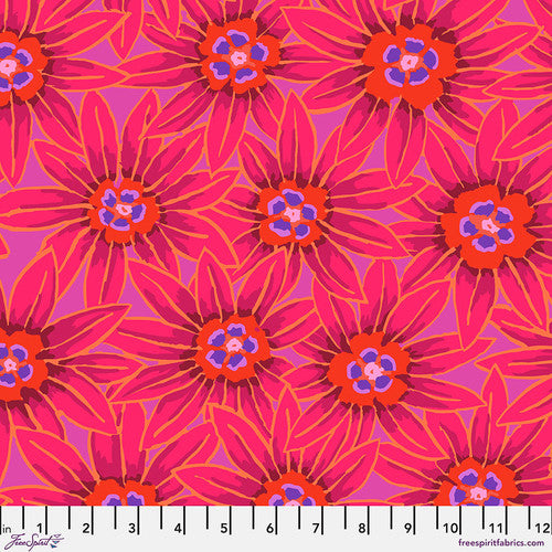 Fabric FreeSpirit Kaffe Fassett Red Potentilla Kaffe: From the Archives by the Quarter Yard PWGP064.RED