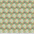 Floral pattern fabric swatch with a ruler at the bottom