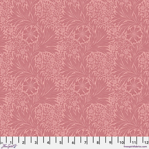 Fabric FreeSpirit Morris & Co. Rose Marigold Bedford Park by the Quarter Yard PWWM006.ROSE