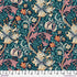Fabric FreeSpirit Morris & Co. Teal Golden Lily Red House by the Quarter Yard PWWM028.TEAL