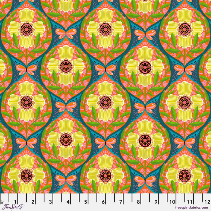 Fabric FreeSpirit Multi Never Too Many What the Birds Said by the Quarter Yard PWCD161.XMULTI
