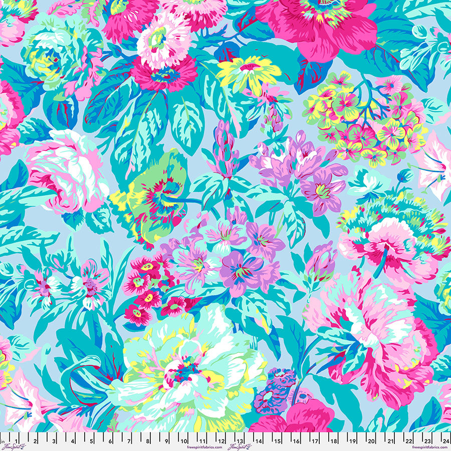 Fabric FreeSpirit Pastel Voluptuous Kaffe Fassett Collective February 2026 108" Wide Back by the Quarter Yard QBPJ007.PASTEL