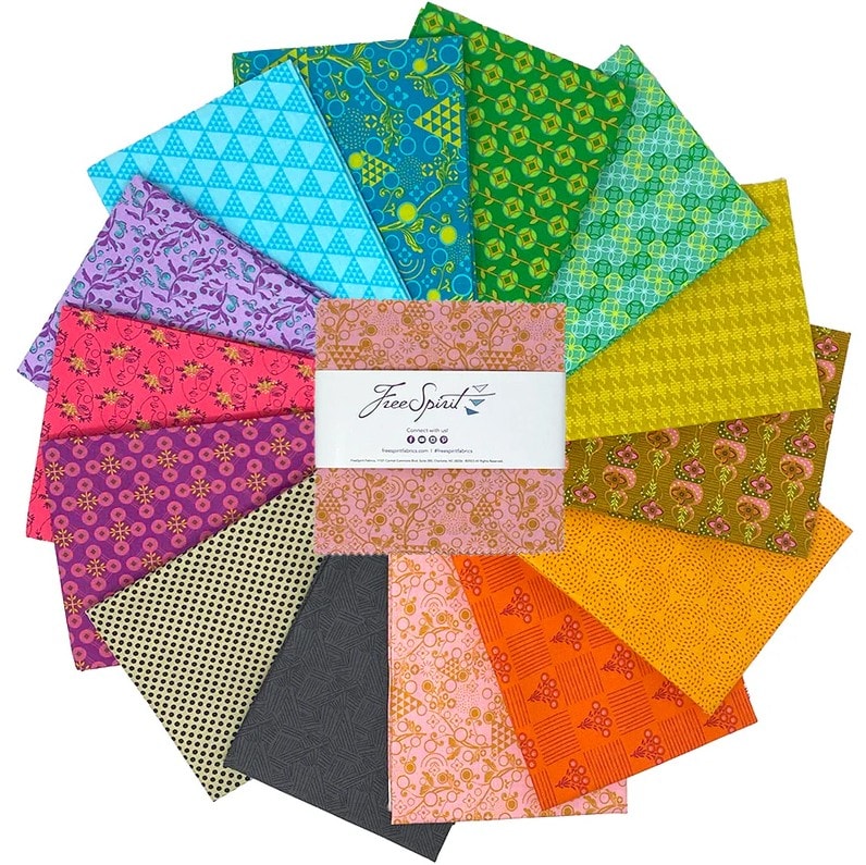 Fabric FreeSpirit Precuts Pop Cloth 5" Charm Pack FB6CPSK.POPCLOTH