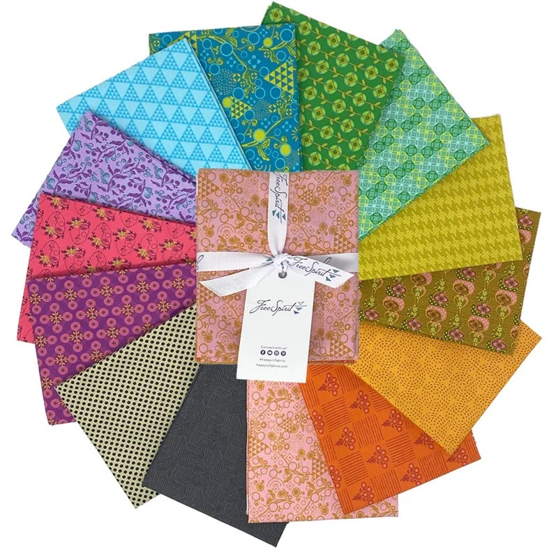Fabric FreeSpirit Precuts Pop Cloth Fat Quarter Bundle FB4FQSK.POPCLOTH