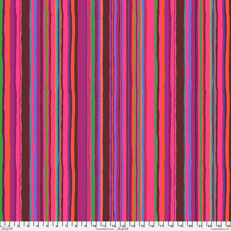 Fabric FreeSpirit Red Echo Stripe Kaffe Fassett Collective February 2026 by the Quarter Yard PWGP209.RED