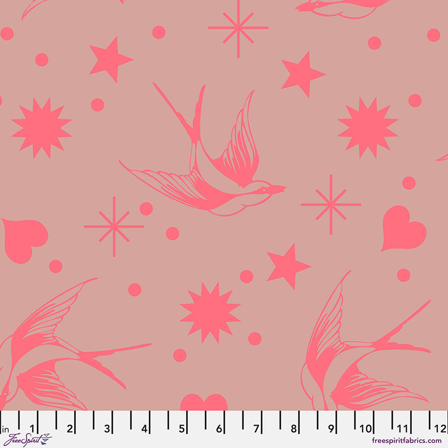 Fabric FreeSpirit Tula Pink Neon Nova Fairy Flakes by the Quarter Yard PWTP157.NOVA