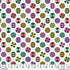 Colorful geometric pattern on a fabric swatch with a ruler at the bottom.