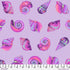 Fabric FreeSpirit Tula Pink Ultraviolet Lil Shelly Floral Reef by the Quarter Yard PWTP266.ULTRAVIOLET