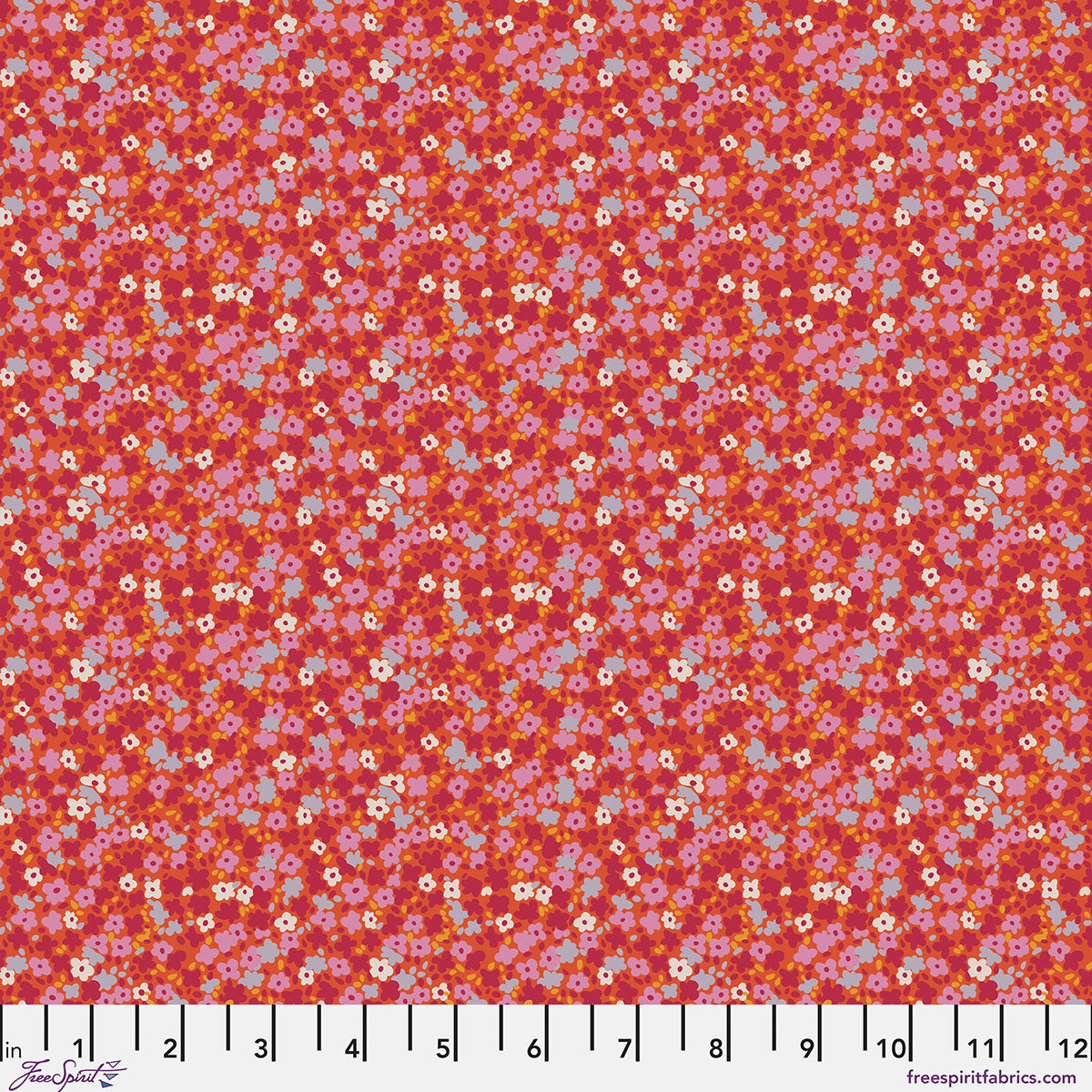 Fabric FreeSpirit Watermelon Ditsy Petite Prints by the Quarter Yard PWAE001.WATERMELON