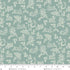 Fabric Henry Glass Aqua Toile Candlelight & Romance 118" Wide Back by the Quarter Yard 2309-11