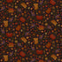 Fabric Henry Glass Black/Brown Pumpkins and Flowers Bountiful Blessings by the Quarter Yard 3632-93