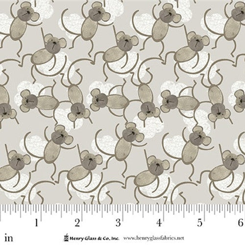 Fabric Henry Glass Black Monkey Allover Jungle Romp by the Quarter Yard 2110-44