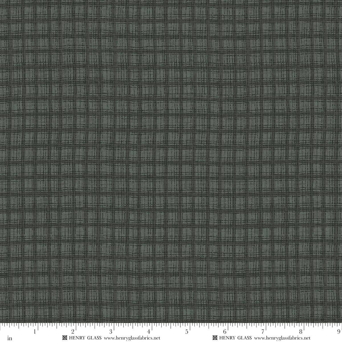 Fabric Henry Glass Blue Plaid Bountiful Blessings by the Quarter Yard 3637-77