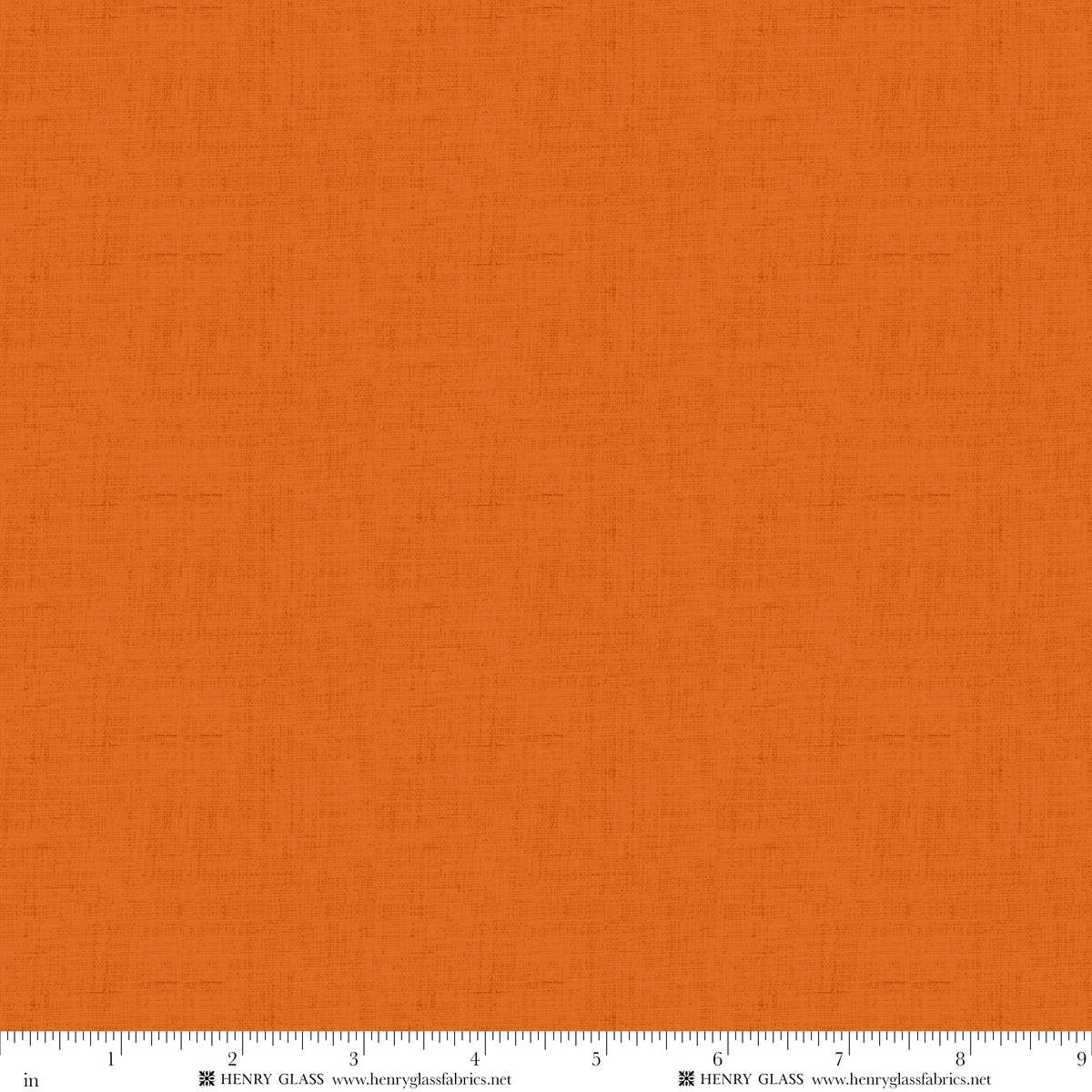 Fabric Henry Glass Burnt Orange Timeless Linen Basics by the Quarter Yard 1027-338