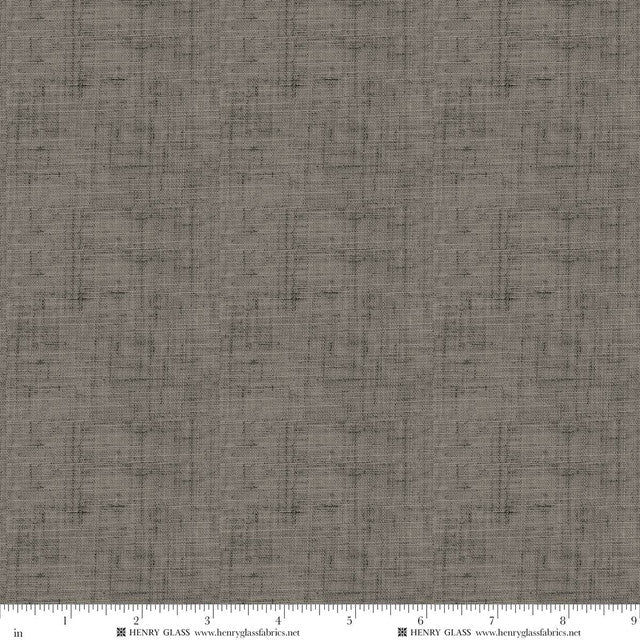 Fabric Henry Glass Charcoal Timeless Linen Basics by the Quarter Yard 2338-909