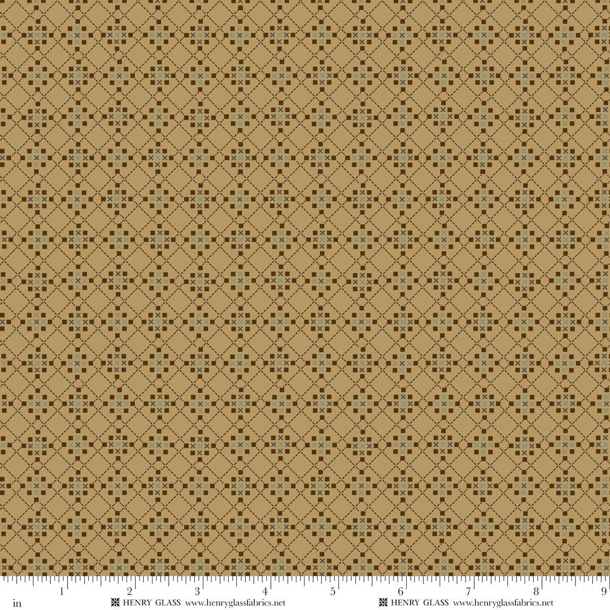 Fabric Henry Glass Clay Waffle Weave Harvest Thyme by the Quarter Yard 2460-303