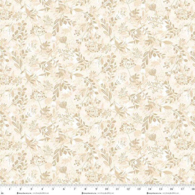 Fabric Henry Glass Cream Meadow 108" Wide Back by the Quarter Yard 3560W-44