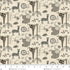 Fabric Henry Glass Cream Small Overall Animals Jungle Romp by the Quarter Yard 2108-44