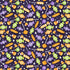 Fabric Henry Glass Dark Purple Candy Toss Glow in the Dark Moonlight Mischief by the Quarter Yard 2553G-55