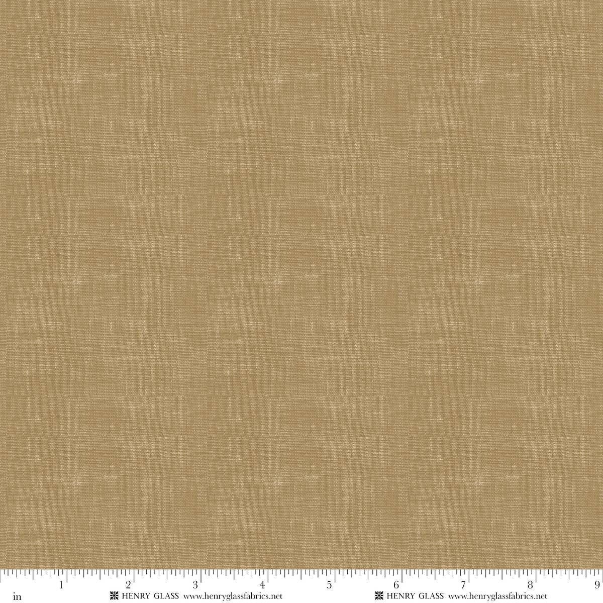 Fabric Henry Glass Dark Tan Timeless Linen Basics by the Quarter Yard 2338-33