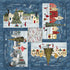 Fabric Henry Glass Denim Holiday Village It's the Holidays! Quilting Panel 2037P-75