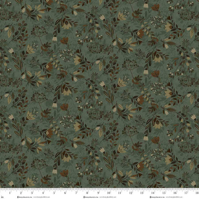Fabric Henry Glass Green Meadow 108" Wide Back by the Quarter Yard 3560W-66