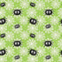 Fabric Henry Glass Green Spider and Web Glow in the Dark Moonlight Mischief by the Quarter Yard 2557G-66
