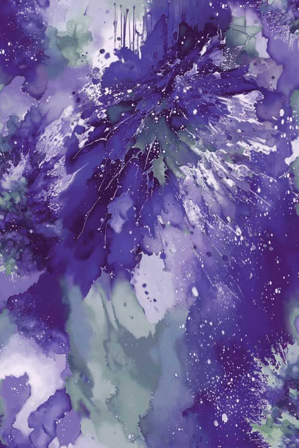 Fabric Henry Glass Lavender/Green Watercolor Wonder 108" Wide Back by the Quarter Yard 2228-56