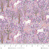 Fabric Henry Glass Lavender Unicorns in Forest Scene My Darling Unicorn by the Quarter Yard 2279-50