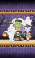Fabric Henry Glass Moonlight Mischief Glow in the Dark Monster Panel 2564PG-59